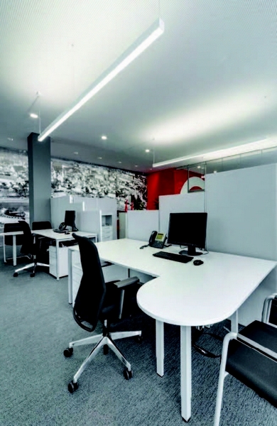 esempio linear light a sospensione OFFICE INDOOR PRO 2021 ACREL 